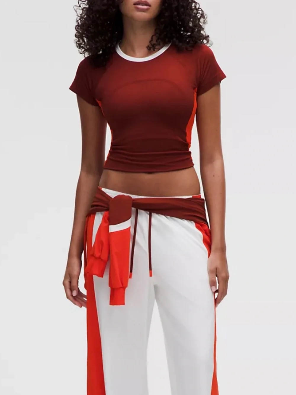 Lululemon Swiftly Tech Short-Sleeve Shirt 2.0 Waist Length Colourblock NEW